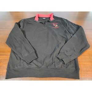 Colosseum Illinois State Redbirds Quarter Zip Sweatshirt Mens XL Black Fleece
